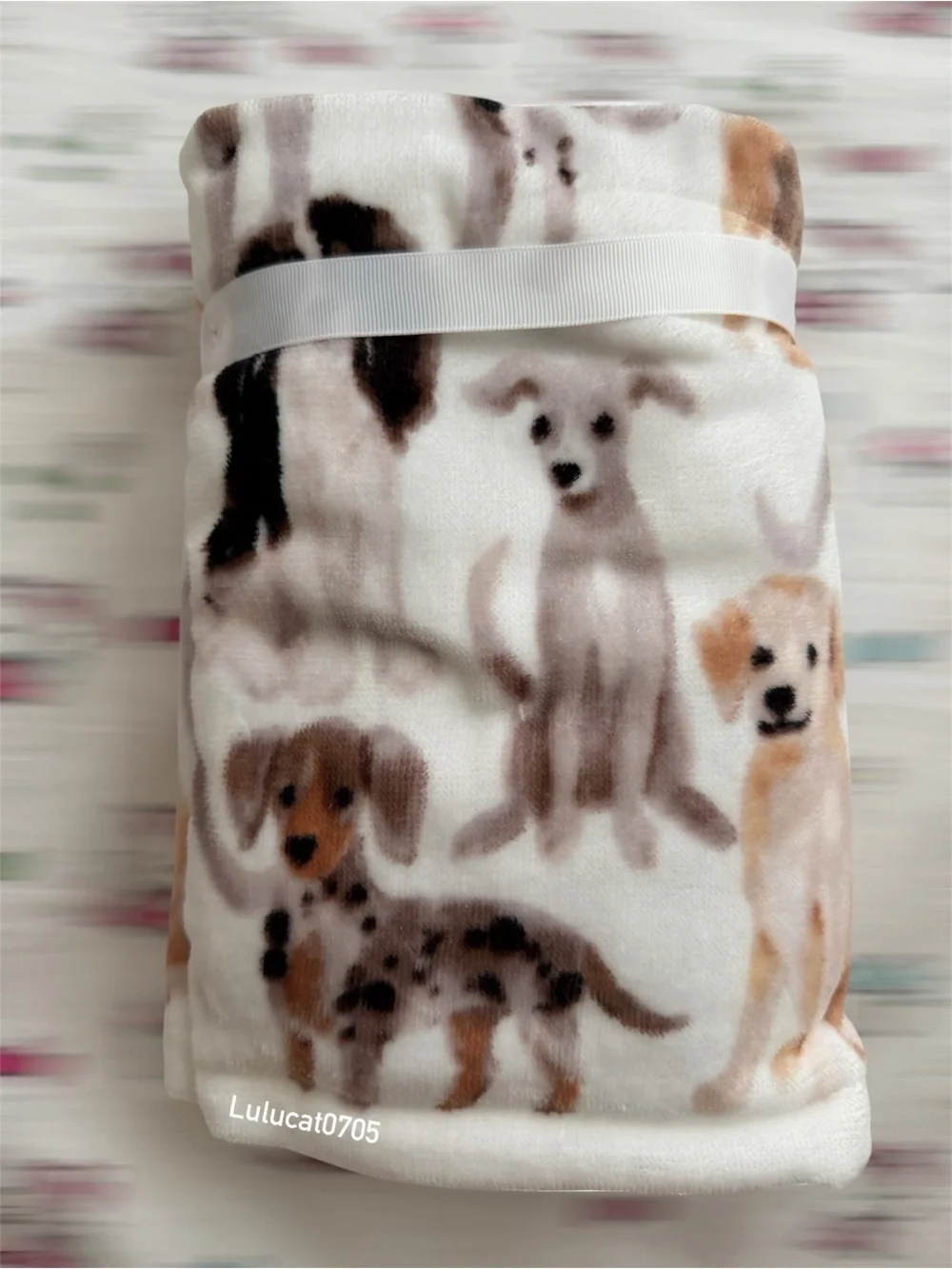 CARO Home Set of 2 Hand Towels DOGS 100% Cotton NEW